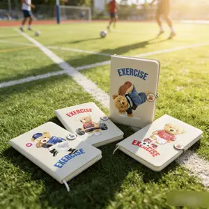 Must-Have Cute Bear Journal  Portable Magnetic Notebook for School & Daily Notes