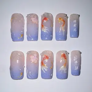 Koi Fish Press On Set