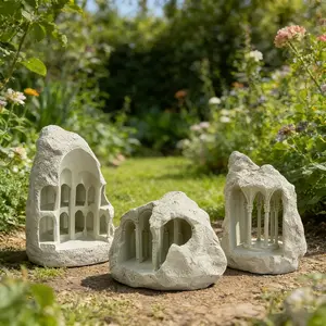 European Retro Style Aquarium Decor, Creative Palace Scene Setter, Fish Tank Ornament, Desktop Display, Home Decoration