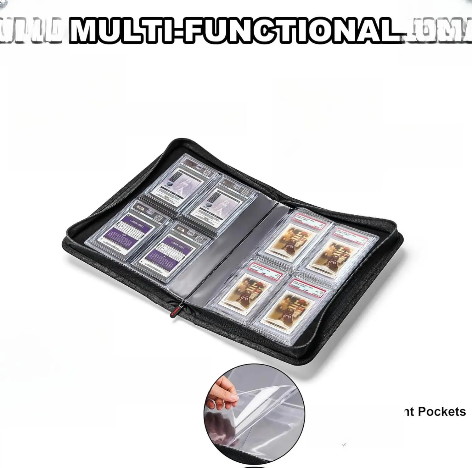 PREZA The Original Slab Binder - Graded Card Storage Binder - Holds 32 Graded Slabs - Premium Trading Card Album compatible with PSA, BGS, and SGC (Black) - TikTok Shop PREZA The Original Slab Binder - Graded Card Storage Binder - Holds 32 Graded Slabs - Premium Trading Card Album compatible with PSA, BGS, and SGC (Black) - TikTok Shop