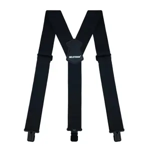 MELOTOUGH Men's Suspenders 2 Inch Wide Elastic Y Back Suspenders for Men Heavy Duty Suspender with Strong Clip for Pants