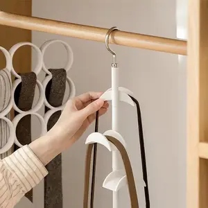Rotating Bag Rack Storage Display Stand, Multifunctional Organizer, Space-Saving Solution for Home & Office Organization