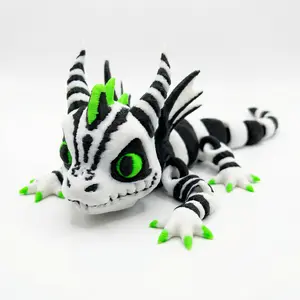 Venom Dragon – 3D Printed Articulated Flexible Desk Companion | Poseable Fidget Toy & Gothic Fantasy Decor
