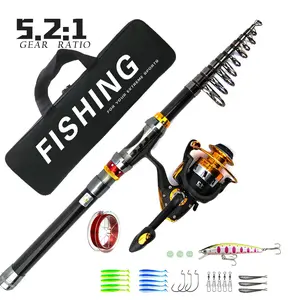Carbon Fiber Fishing Rod & Fishing Reel Set, 1 Set Fishing Rod & Fishing Reel, Outdoor Fishing Accessories for Fishing Enthusiasts, Fishing Tackle Kit