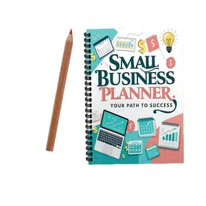 Simple Business Style Coil Planner Notebook, Tear-Off Pages Design, Ideal for Small Business Owners & Office Records