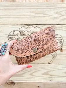 The Daily Grab | Tooled Leather Utility Glasses Case