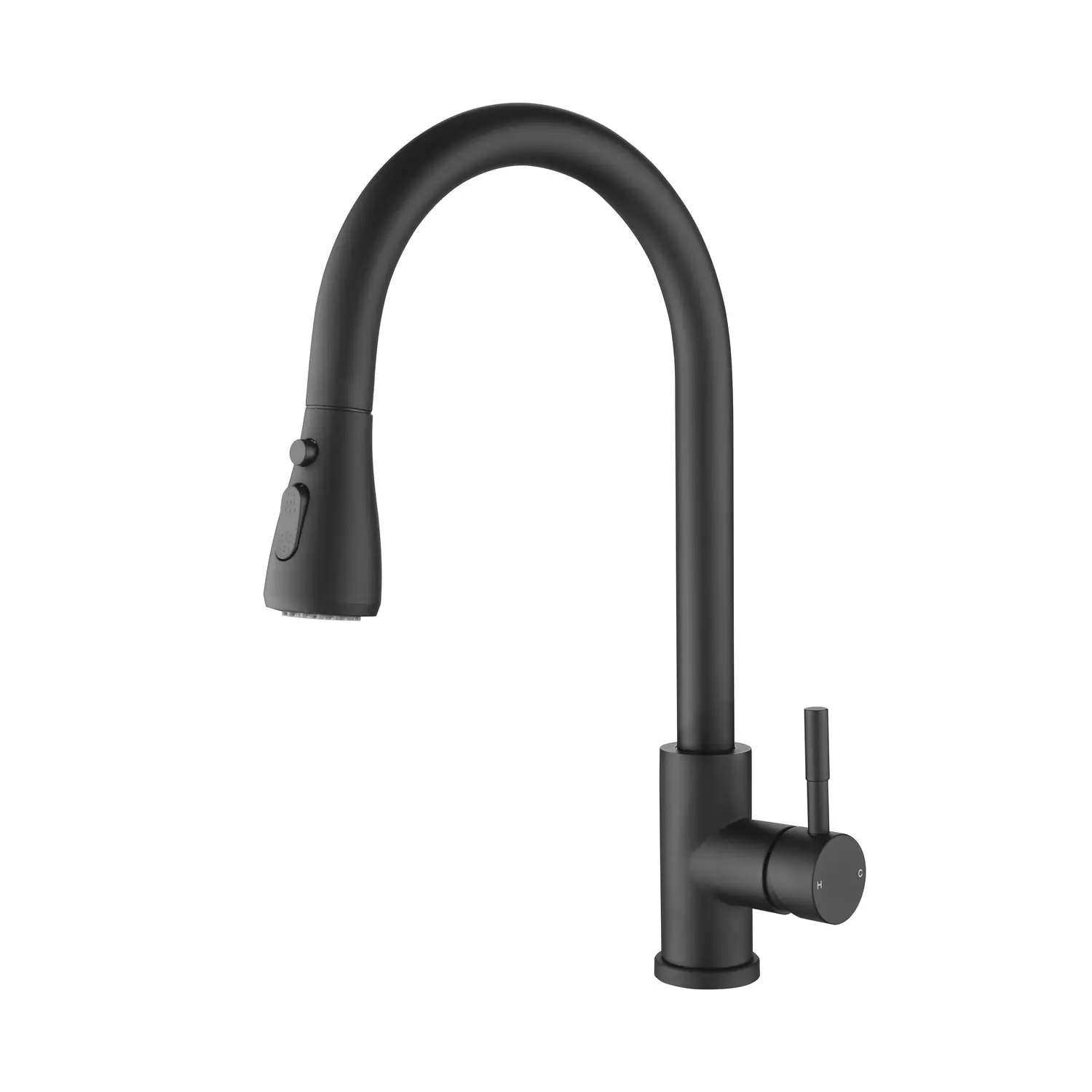 Modern Single-Handle Single-Hole Pull-Out Sprayer Kitchen Faucet - Anti-Rust Easy-Operation Plumbing Fixture, Dirt-Adhesion Prevention, Space-Gained All-Seasons Use