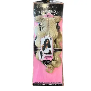 3X Multi-Pack Body Wave 613  14”/16”/18” with HD Lace Closure from Vice Bundles