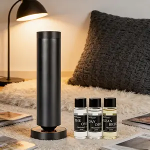 Hotel Scent Aroma Diffuser – Waterless Starter Kit for Home, 3 Premium Oils, Covers 1000 Sq Ft, Adjustable Timer, Night Light, 45dB Quiet, Auto Shut-Off. No Water, No Filter, Easy Clean