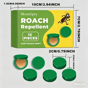 MoonSpry rodent and roach repellent pouches, cockroach exterminator gel bait for home kitchens and dormitories, indoor/outdoor pest control kit, powerful roach killer for home infestations with microfiber floor mop