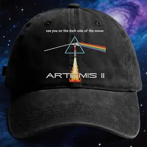 Artemis II NASA Rocket Embroidered Hat, NASA Rocket Baseball Dad Cap, Space Astronomy Gift