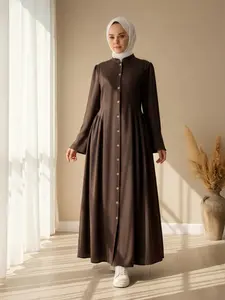 Women's Open Front Simple Tie Long Dress, Elegant Casual Style, Perfect for Daily Wear & Special Occasions, Comfortable Fit