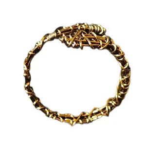 Brass Copper Wire Bracelet Cuff - Simple Design Brass Copper Wire Accessory