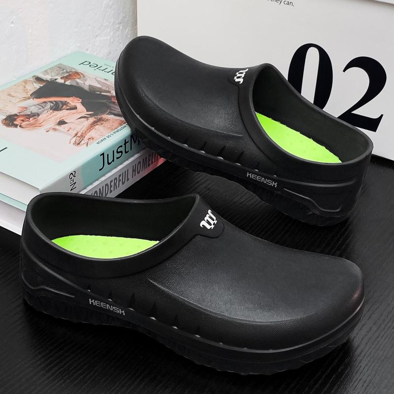 TEER Non-Slip & Waterproof Work Clogs - Lightweight, Comfortable Slip-On Shoes for Kitchens, Restaurants, Nursing Homes, and Greenhouses