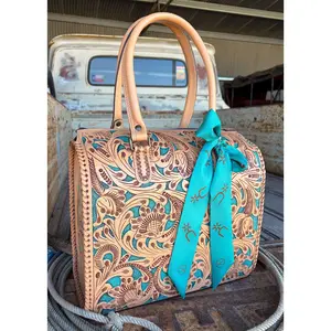 The Speedy Purse 2.0 - Natural & Turquoise