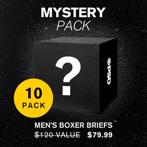 PSD Men's Mystery Boxer Brief 10-Pack Bundle - Standard Length 7 Inch Inseam, Soft, Stretchy, and Breathable Poly Blend Fabric
