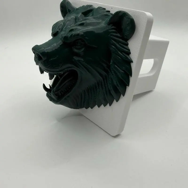 Bear Hitch Cover – 3D Printed Two Tone – 2 Inch Receiver – Hunting Truck Accessory