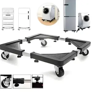 4 Pcs Washing Machine Feet Pad, Anti-Vibration Rubber Mats, Adjustable Non-Slip Base, Universal Appliance Stand, Multi-Functional Dryer Support