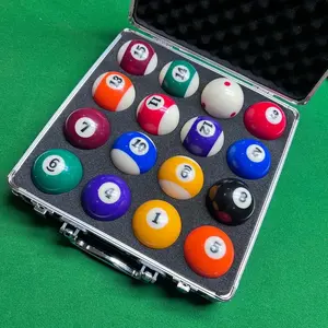 Professional Billiard Carry Aluminum Box Set, Lightweight High-Strength, Anti-Pressure Shockproof, Ergonomic Handle, Silver Color