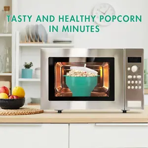 diy Silicone Popcorn Maker Silicone Popcorn Bucket Microwave Foldable Popcorn Bowl High Temperature Resistant Durable Design Reusable BPA Free Food Grade Silicone Microwave Safe Popcorn Popper with Lid Handles Oven Safe Collapsible for Home Movie Nights