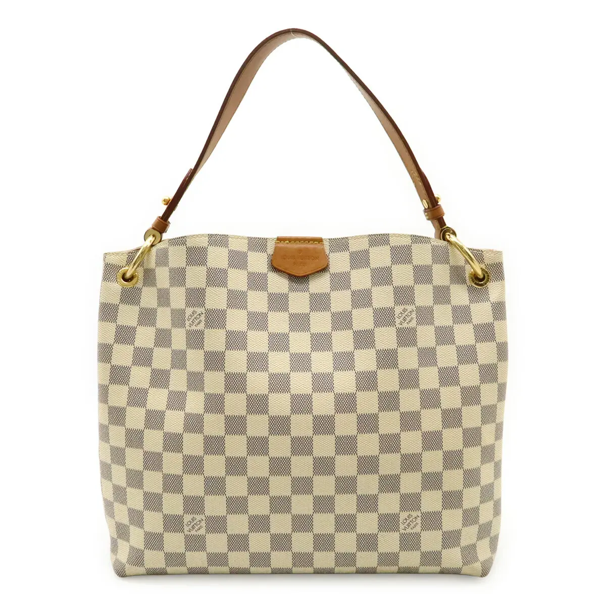 Pre-owned Louis Vuitton Canvas Shoulder Bags Graceful PM Damier Azur Shoulder Bag