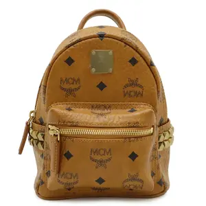 Pre-owned MCM Vegan Leather Tote Bags Stark Visetos Backpack