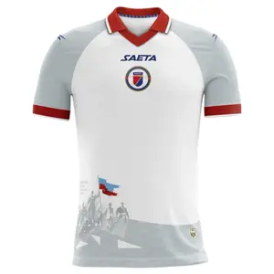 2026 Haiti National Team Red Blue And White Short Sleeve Soccer Jersey