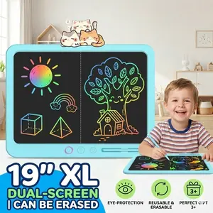 19" Large LCD Wall Blackboard Reusable Family Memo Board Mess-Free Drawing Pad Kitchen To-Do List Erasable Message Board #Summervibes Digital Writing Tablet back to school shopping