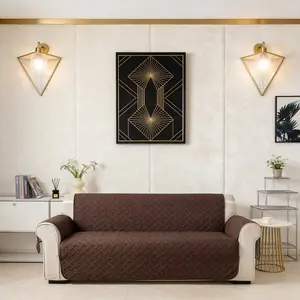 Easy-Going Double-Sided Sofa Cover | Universal Fit for 1/2/3-Cushion Sofas | Waterproof Furniture Protector, Pet-Friendly for Dogs & Cats | With Foam Sticks & Elastic Straps (Gray/Light Gray) | Holiday Home Decor, Valentine's Day Gift