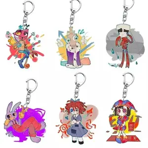 Awesome digital circus keychain, Pomni Acrylic, bag keychain, car key chain, decoration, accessory, gift for friends.