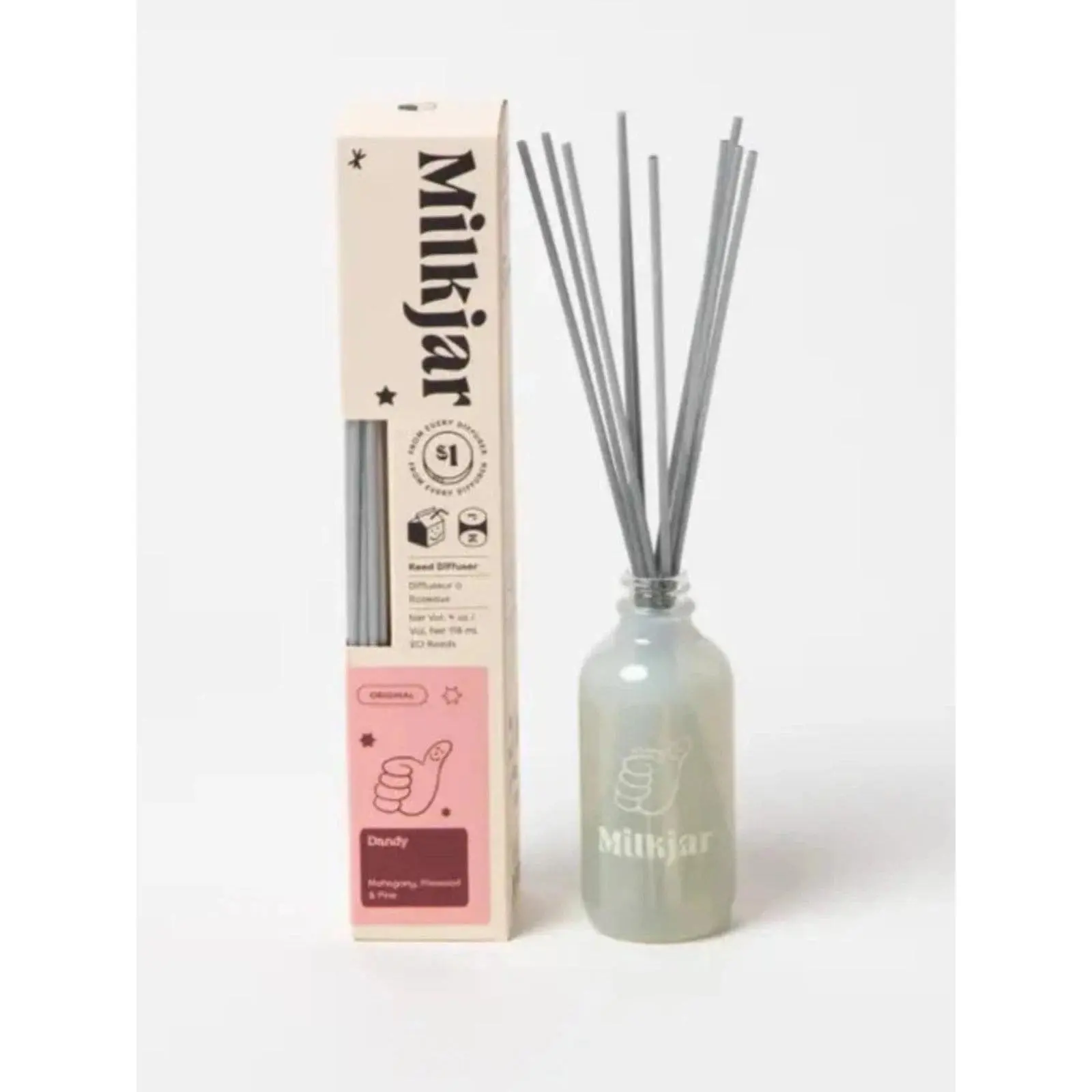 Dandy - Mahogany, Firewood & Pine Reed Diffuser - 4 Oz