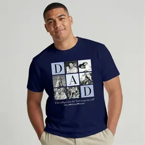 Carpesun Custom Dad Photo Collage Shirt, Personalized Father's Day Keepsake TeeFor New Dad,Dad Shirt with Childrens Names, Perfect for Father's Day & Birthday Gifts, for Dads & Fathers, Fast US Shipping