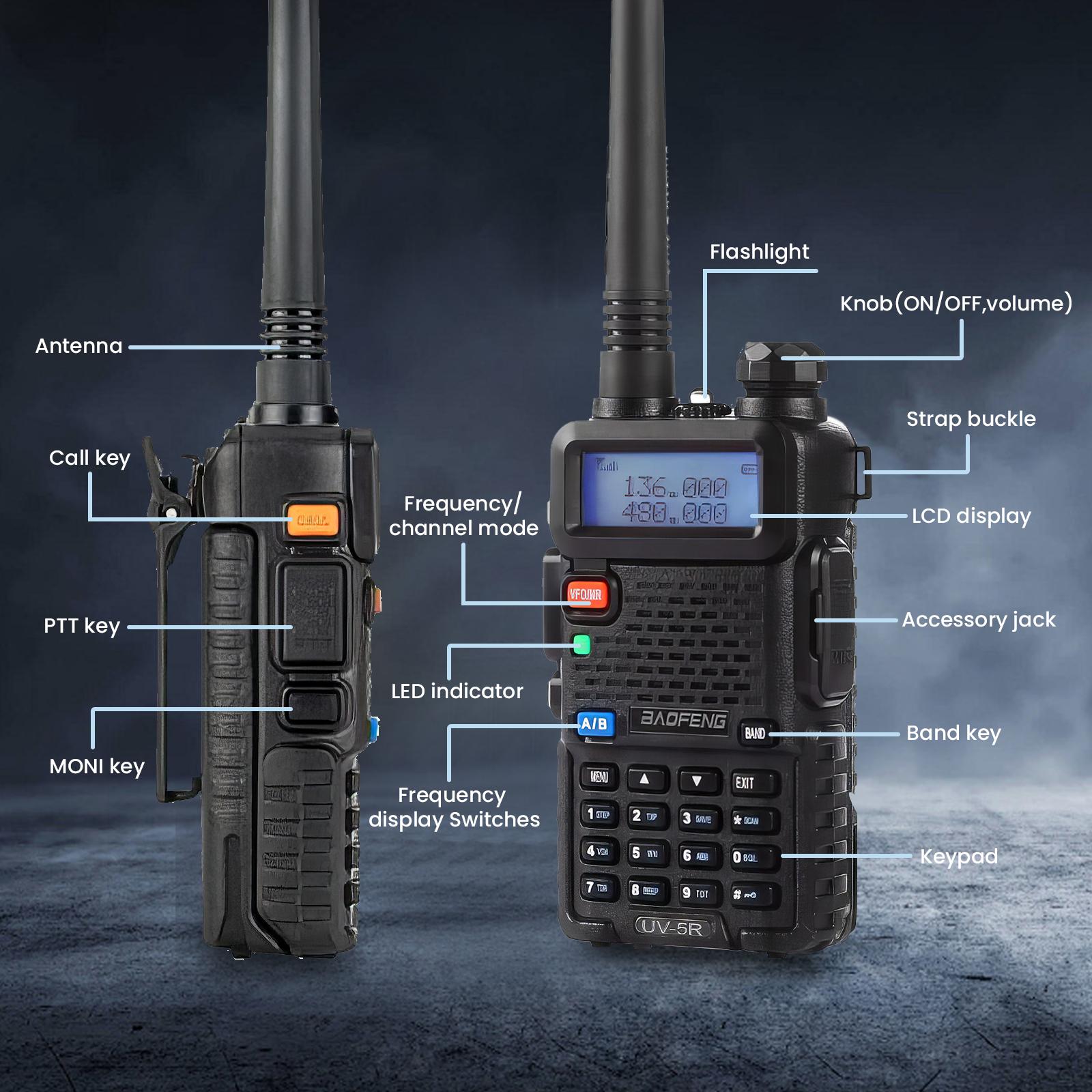 Baofeng UV-5R 8W Dual Band Two Way Radio Transceiver, USB Charging Long Range Supports CHIRP Portable Handheld Walkie Talkie, Wireless Electronic Gadgets, Digital Intercom, Compact, Device, Remote, Durable Handheld Ham Radio Transceiver Baofeng UV-5R 8W Dual Band Two Way Radio Transceiver, USB Charging Long Range Supports CHIRP Portable Handheld Walkie Talkie, Wireless Electronic Gadgets, Digital Intercom, Compact, Device, Remote, Durable Handheld Ham Radio Transceiver