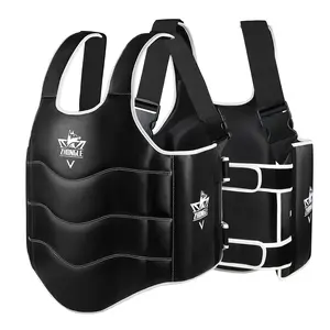 Boxing Body Protector, Adjustable MMA Taekwondo Muay Thai Chest Protector data cable