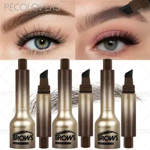 3D Press-type Eyebrow Pencil,Natural Wild Eyebrows,Waterproof, Sweatproof, Lasting Makeup,Eyebrow Pencil