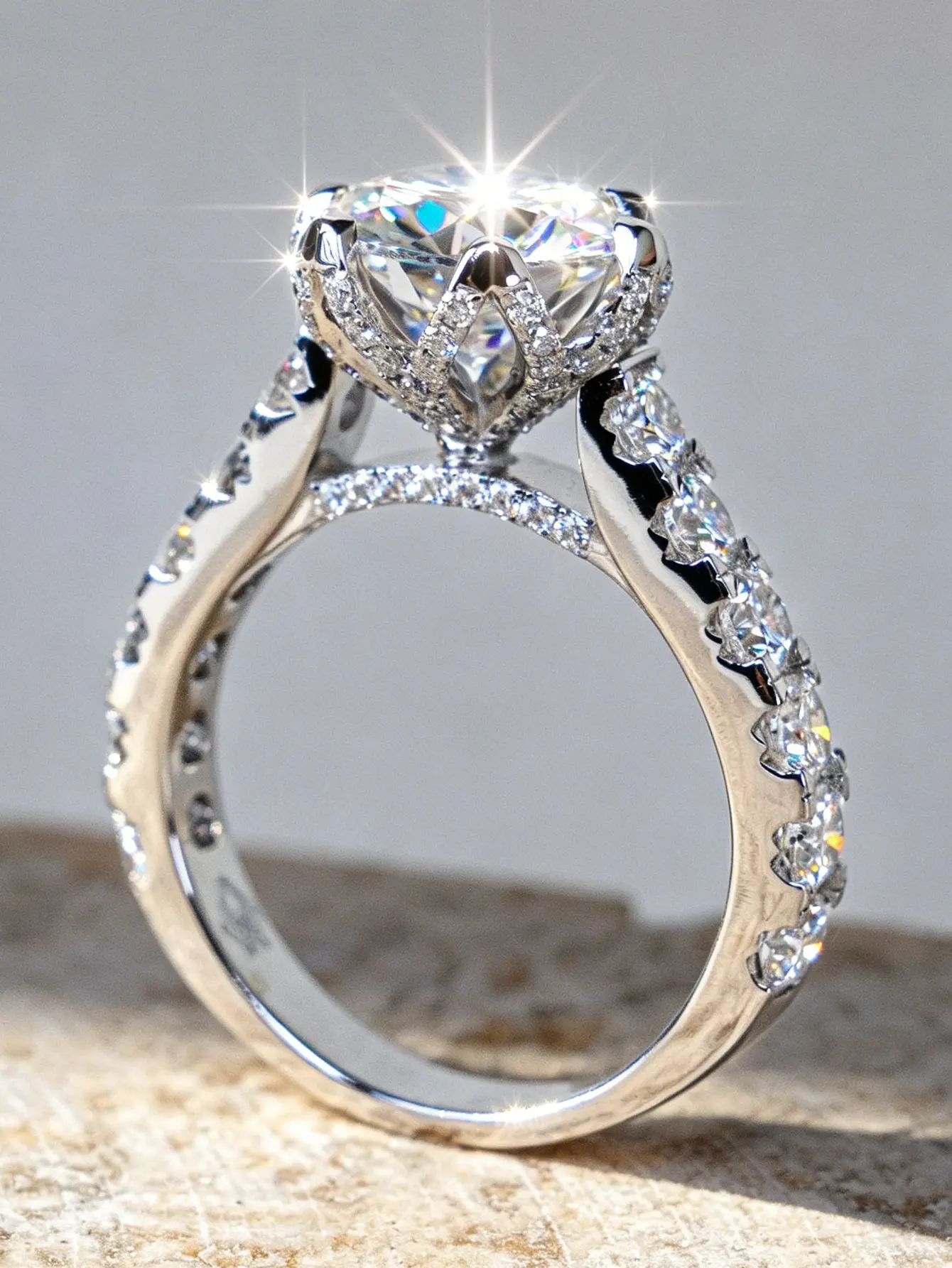 1PC Exquisite Shining White Zircon Inlay   Rings for Women  , Ideal for Weeding Engagement or Accessories, engagementrings，Perfect as a Gift for Family/Friends/Significant Others