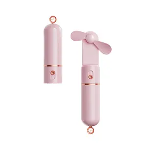 USB rechargeable mini fan, portable outdoor folding handheld fan, creative pocket-sized practical fan