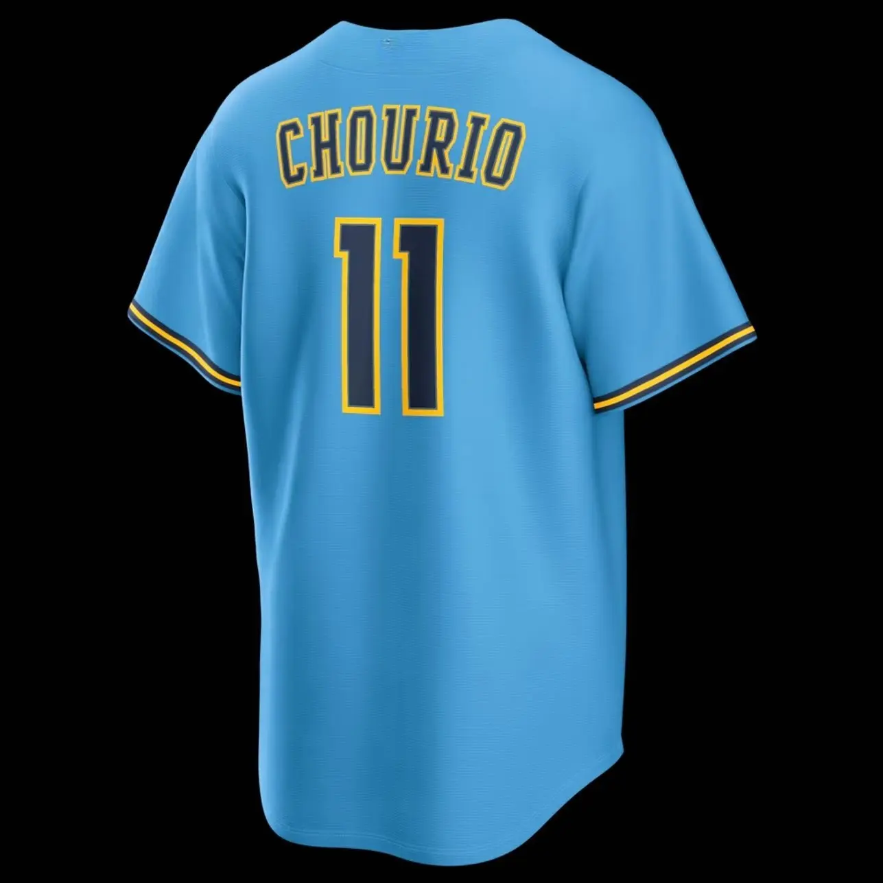 Unisex Baseball Jersey 11 Chourio Milwaukee Road Replica Jersey - Light Blue