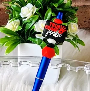 True Crime Junkie Beaded Pen With Refill