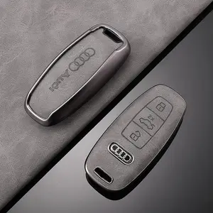 Soft Tpu Car Remote Key Case Cover, Keyless Protection Shell Fob for Audi A3 A4 B9 A6 A7 4K A8 E-Tron Q5 Q8 C8 D5 Sq8 Accessories