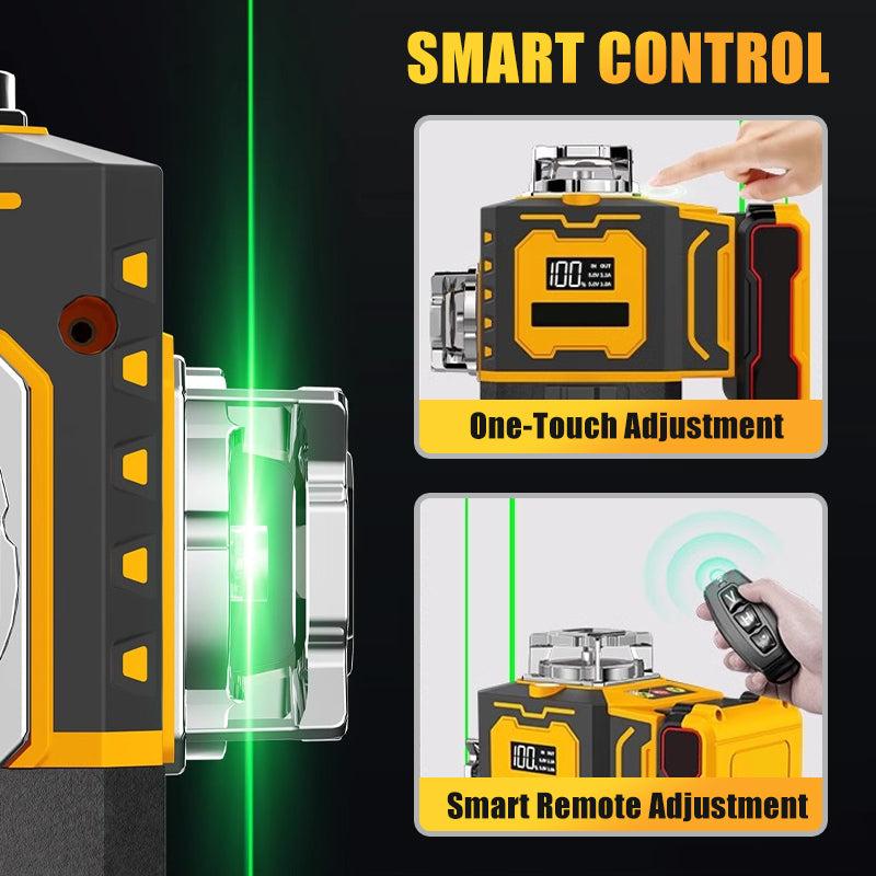 Multi-Function Laser Level with High-Definition Accuracy Green 8-Electrode Probe 116-Electrode Probe 110V US Extended Battery Performance Responsive Touch Control for Indoor Outdoor Use