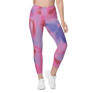 Tye Dye Crossover Leggings with Pockets - LaLa D&C