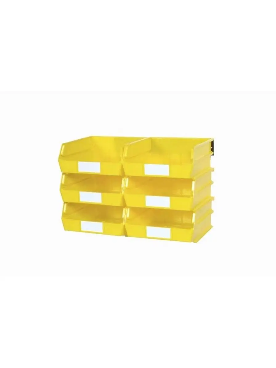 Triton Products LocBin Plastic Storage Box - Wall-Mount, Cost-Effective Home Organiser for Tool Storage, Room Organization (11x5 in, 8 Pcs, Model 3-235YWS)
