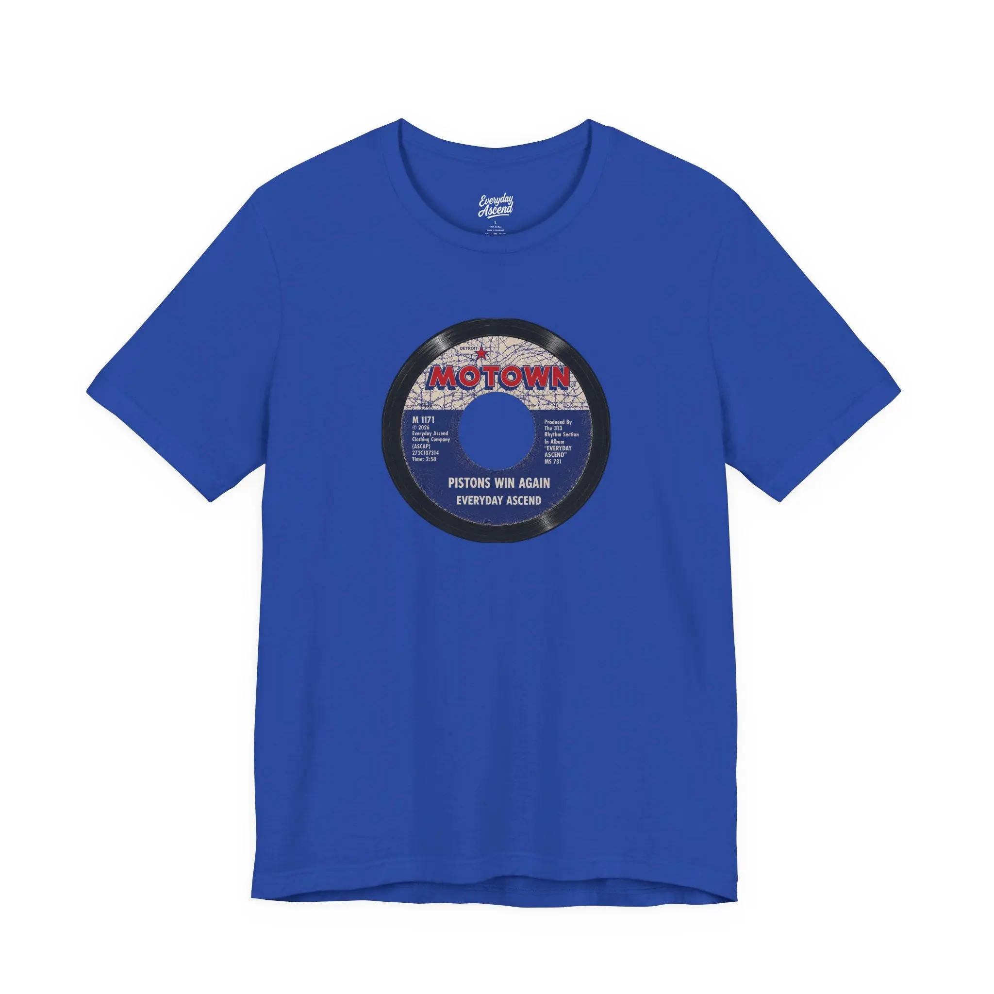Everyday Ascend “Pistons Win Again” Vintage Record Tee