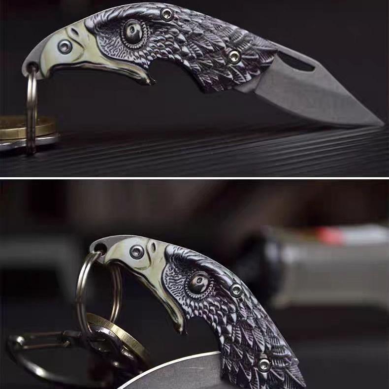 Eagle Head Folding Knife, Bottle Opener Multitool,Keychain,Necklace– 4-in-1 Portable Keychain , Outdoor Camping & Hiking Emergency Equipment, High Hardness Stainless Steel Knife Titanium Alloy Blades Survival Gear Eagle Head Folding Knife, Bottle Opener Multitool,Keychain,Necklace– 4-in-1 Portable Keychain , Outdoor Camping & Hiking Emergency Equipment, High Hardness Stainless Steel Knife Titanium Alloy Blades Survival Gear