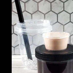 "Iced Americano" clear slime duo/  10oz.