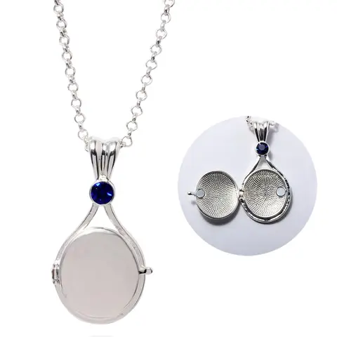 Studded Mermaid Shell Minimalist Necklace for Men Women, Flip Cover Pendant Birthday Gift Jewelry for Anime Fans, Unisex Casual Style Necklaces All Season Accessory, Magnetic Necklace Clasps