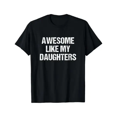 Men's Casual Round Neck Shortsleeve Graphic Tshirt - Love-Themed Menswear Top for Father's Day Gifting (for Dads Honored by Daughters)