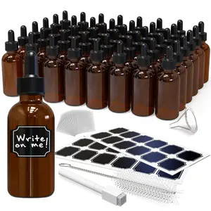 Nevlers 2 Oz Leakproof Amber Glass Dropper Bottles (Pack of 48) Nevlers 2 Oz Leakproof Amber Glass Dropper Bottles (Pack of 48)