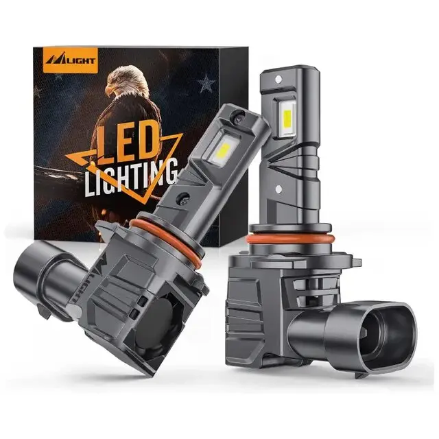 Nilight 9005/HB3 LED Headlight Bulbs ES1 Series 80W 16000LM 6000K IP67 | 2 BULBS, Car Headlights, High Lumen Headlight